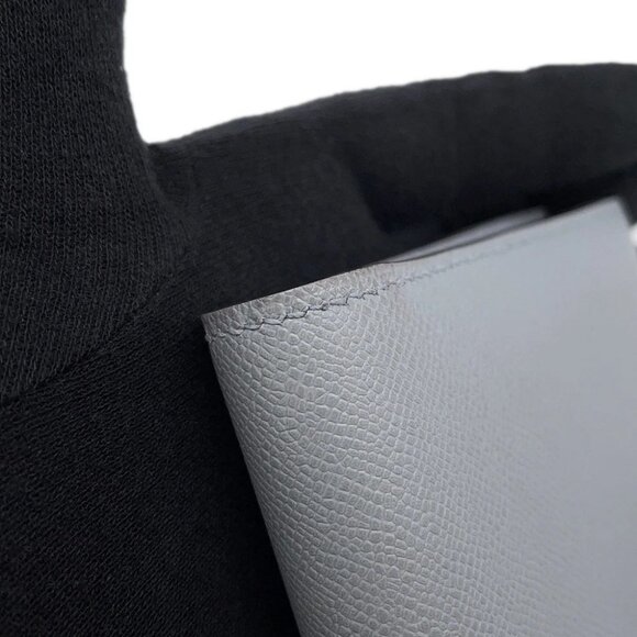 HERMES Bean compact Veau Madame Green Pantan - Picture 6 of 13